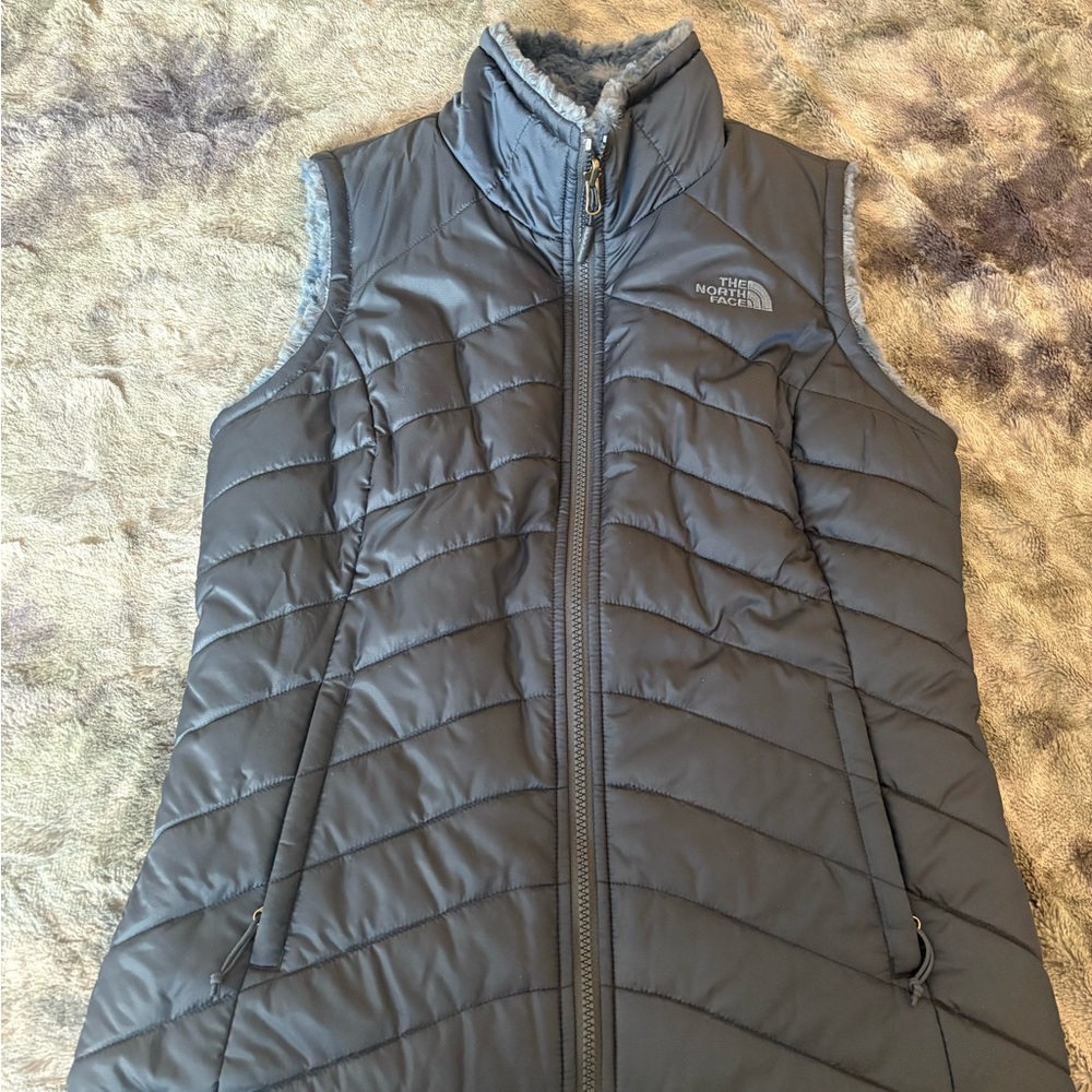 The North Face Charcoal Quilted Vest